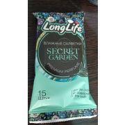 Салфетки влажные 15шт. Long Life Secret Garden