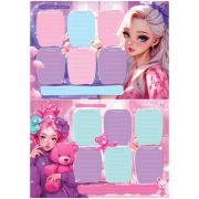 Расписание уроков с расписанием звонков А4 367878 «Pretty Girl»