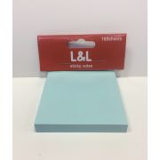Самоклеющийся блок 76*76 100л. голубой L&L 216016-1