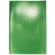 Тетрадь А4 96л. кл. бумвинил METALLIC тиснение CROCO Зеленый 96Т4бвВ3 (072789)