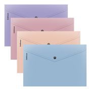 Папка на кнопке А4 ErichKrause Soft Manga 61146 непрозр. ассорти