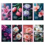 Блокнот А6 32л. Б6ск32_бл 09427 «Floral mood», блестки