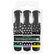 Набор текстмаркеров 3цв. COLB-US-12MH-PVC3 Colorio