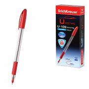 Ручка шарик. ErichKrause U-109 Stick&Grip Classic 53744 1,0 красная