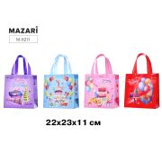 Пакет подар. 22*23*11 из неткан. мат. M-8211 HAPPY BIRTHDAY