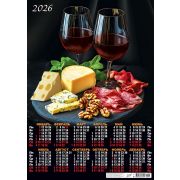 Календарь А2 2026 Натюрморт ПО-26-224 Календарь гурмана. Винный набор