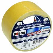 Скотч двусторонний 50*10м UNIBOB основа-ткань 28213