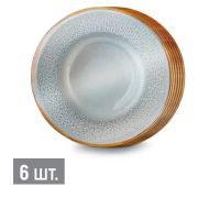 Тарелка бум. «Керамическая эстетика» 18см цена за 6шт. 3.0000862