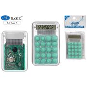 Калькулятор карманный Basir KK-1020-4 8разр., питание от батареек 85*55 зелёный