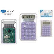 Калькулятор карманный Basir KK-1020-5 8разр., питание от батареек 85*55 сиреневый