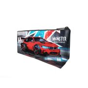 Пенал-косметичка на молнии К-221 CAR-X печать на ткани, объемная с подкладкой