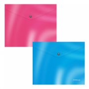 Папка на кнопке В5 ErichKrause® Glossy Bubble Gum, арома 54914 непрозр., ассорти