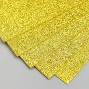Фоамиран глиттерный А4 Magic 4 Hobby 2мм  Светло-золотой 4823438