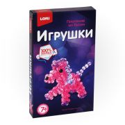 Плетение из бусин Игрушки. Бус-027 «Розовая лошадка»