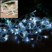 Э/гирлянда 100л. LED 10м белая KRV-104 силикон провод, контроллер