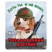 Магнит виниловый 15.19.00523 «23 февраля»