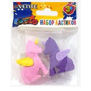 Набор ластиков 2 шт. «deVENTE. Unicorns» 8030916 синт.каучук