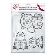 Трафарет для рисования красками по стеклу «Бобер и компания» 25С 1568-08
