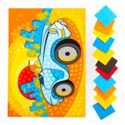 Мозаика мягкая. Кэ-009 Большой набор «Машинка»