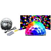Лампа хрустальный шар 5966 свето-музыка,USB-вход,SD-вход,п/ду,USB накопит.