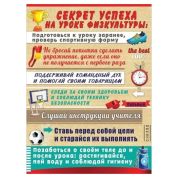 Плакат «Секрет успеха на уроке физкультуры» 3001535 А2