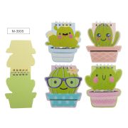 Блокнот 8х9,5см 40л. M-3935 SMILING CACTUS
