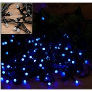 Э/гирлянда уличная 10м led 100л. синяя, темный провод, контроллер KRV-047