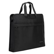 Папка-портфель A4 Deli 63754BLACK 2 отдел. текстиль черный