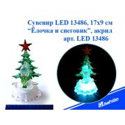 Сувенир LED 13486 «Ёлочка и Снеговик», 17х9 см, акрил,
меняет цвет