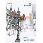 Папка для черчения А3 10л. с рамкой горизонт. и штампом «deVENTE» 2111401 160 г/м²