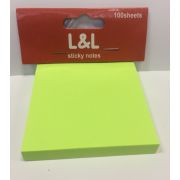 Самоклеющийся блок 76*76 100л. зеленый неон L&L 216017-4