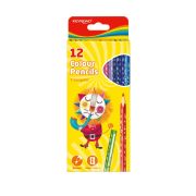 Карандаши 12цв. Keyroad KR971273 грифель 3мм трехгранный