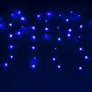 Э/гирлянда Штора LED 3м*0,6м 120л. KRV-067 синий, силиконовый провод, контроллер