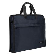Папка-портфель A4 Deli 63754BLUE 2 отдел. текстиль синий