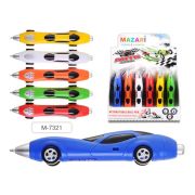 Авторучка М-7321 AUTO игол. шарик., цветной корпус 0,7мм