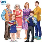 Комплект для украшения интерьера. Семья КБ-15994
