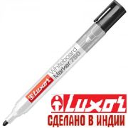 Маркер для досок черный LUXOR WBM 750 3371 спирт. основа, 1-3мм, пулевидн.