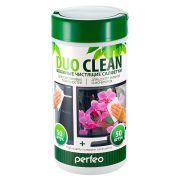 Салфетки д/пластика 50шт.+50шт.д/экранов «Duo Clean» в тубе