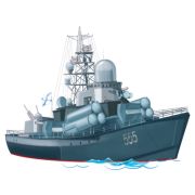 Вырубная фигурка М-15503 Корабль (для аппликаций)