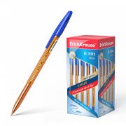 Ручка шарик. Erich Krause R-301\31058 Amber Stick 0.7 синий