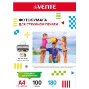 Фотобумага А4 глянц. 100 л. 180г «deVENTE» 2042901