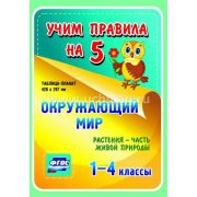 Плакат А3 Растения - часть живой природы. 1-4 классы НП-29