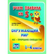 Плакат А3 Лес - природное сообщество. 1-4 классы НП-43