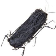 Рафия натуральная FOLIA,черный,моток 50г 9090