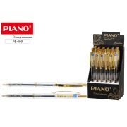 Авторучка на масл. основе Piano PS-009 прозр. корп., синяя 0,7мм