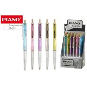 Авторучка на масл. основе Piano PT-017 прозр. корп., синяя 0,7мм